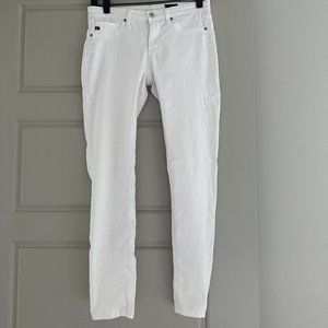 AG Super Skinny Ankle Jean White Size 26